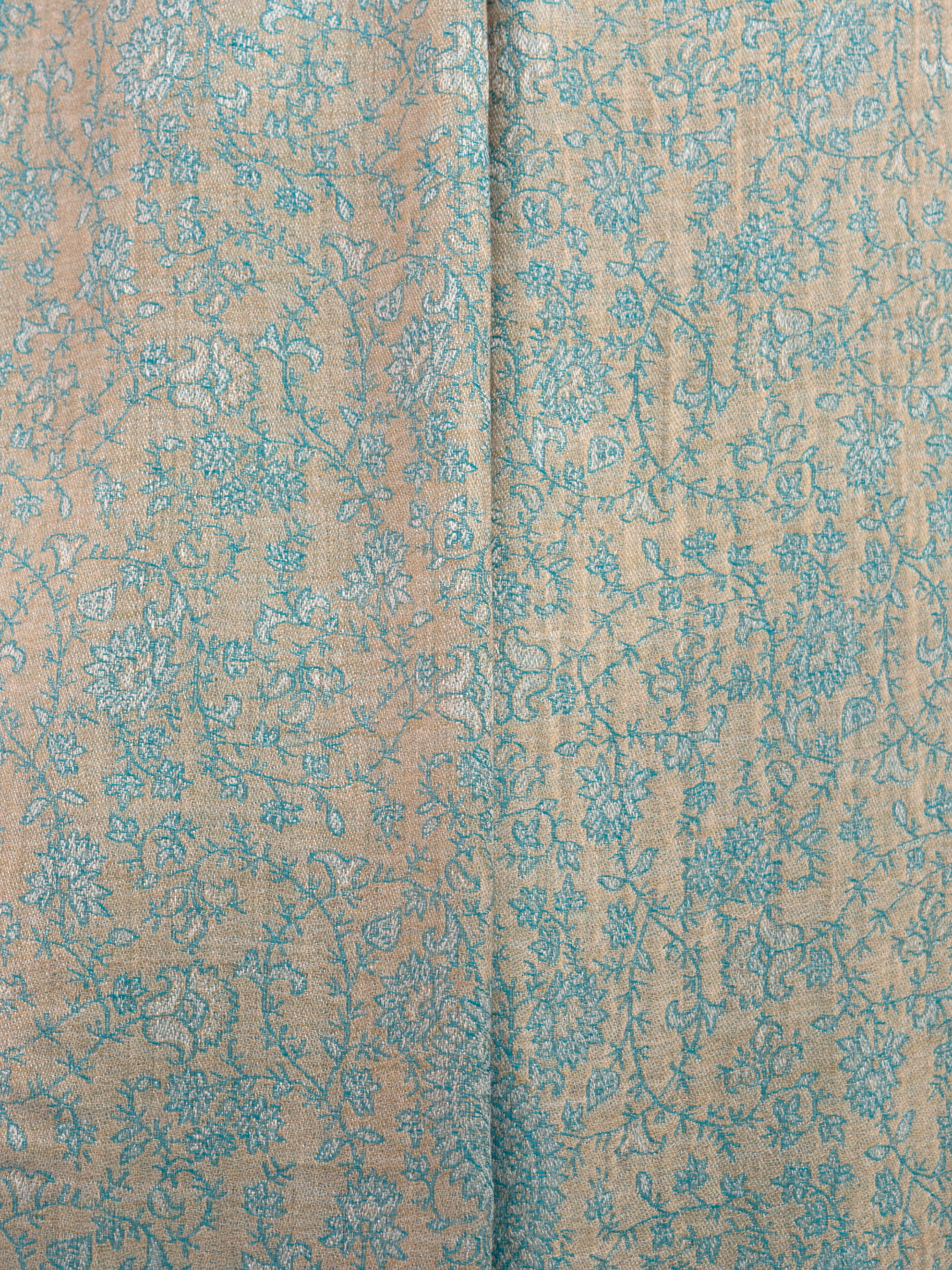 Silver Seas Woven Pashmina Wool Scarf