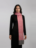 Rosewood Smoke Woven Pashmina Wool Scarf