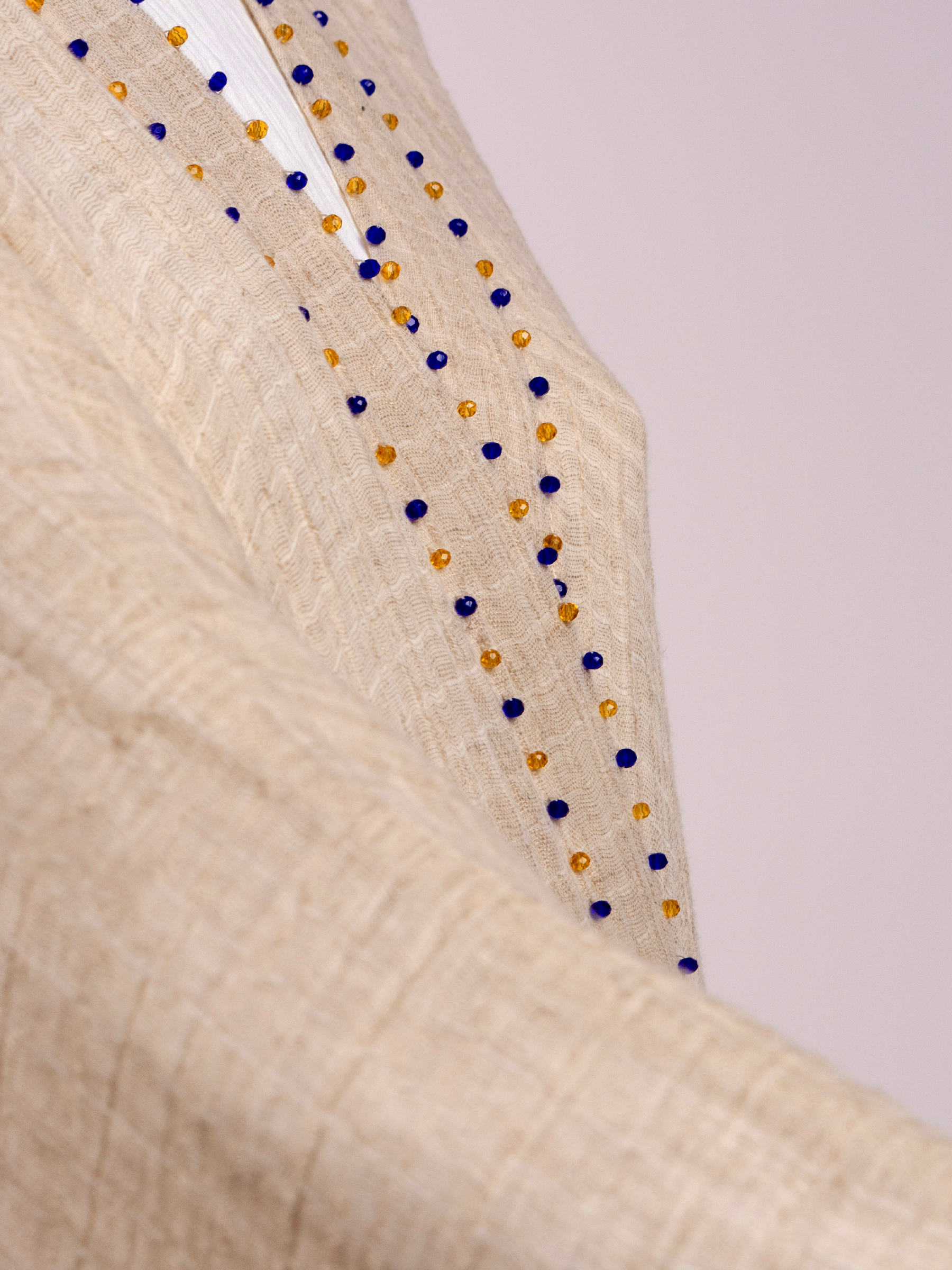 100% Egyptian Crinkled Cotton Long Bisht