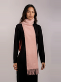 Powder Rose Pashmina Wool Scarf
