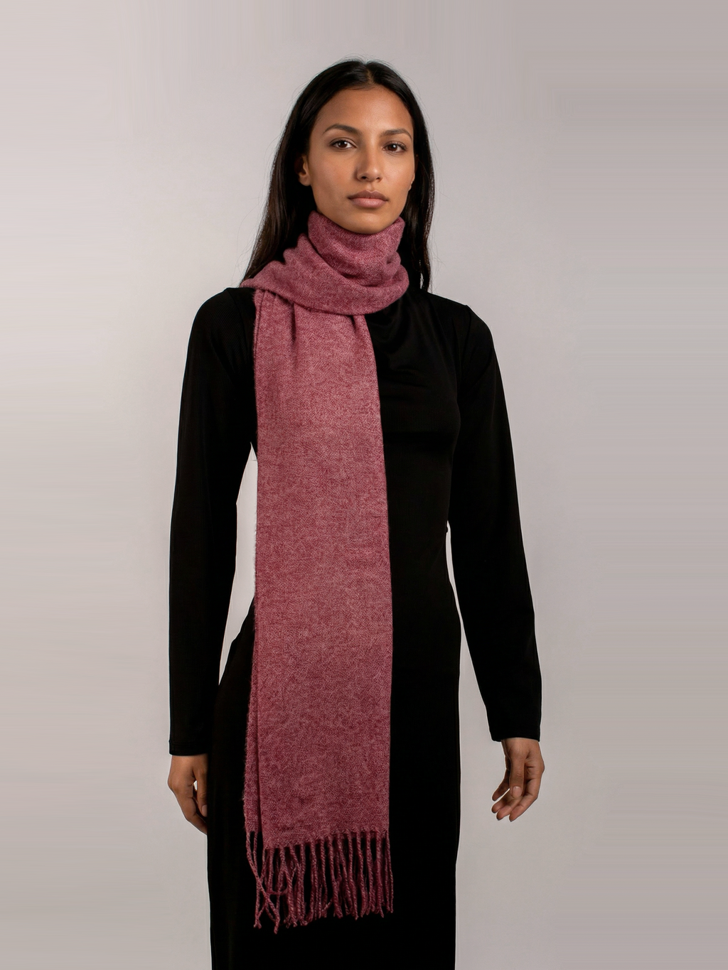Vintage Wine Pashmina Wool Scarf