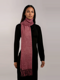 Vintage Wine Pashmina Wool Scarf
