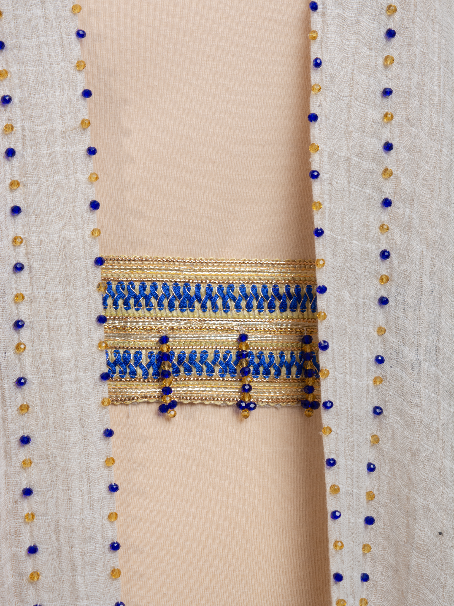 100% Egyptian Crinkled Cotton Long Bisht