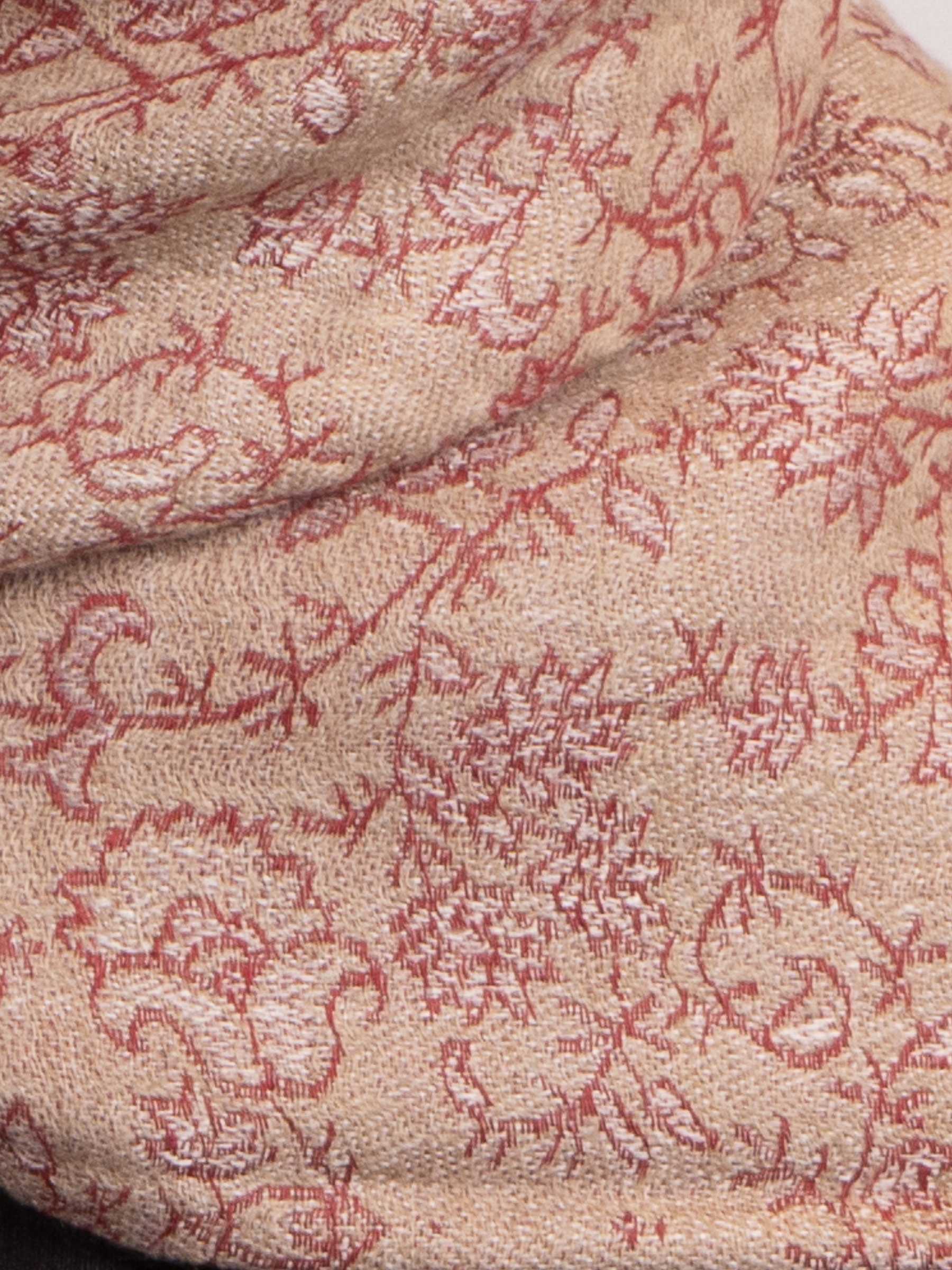 Bronze Ash Woven Pashmina Wool Scarf