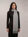 Stone grey Pashmina Wool Scarf