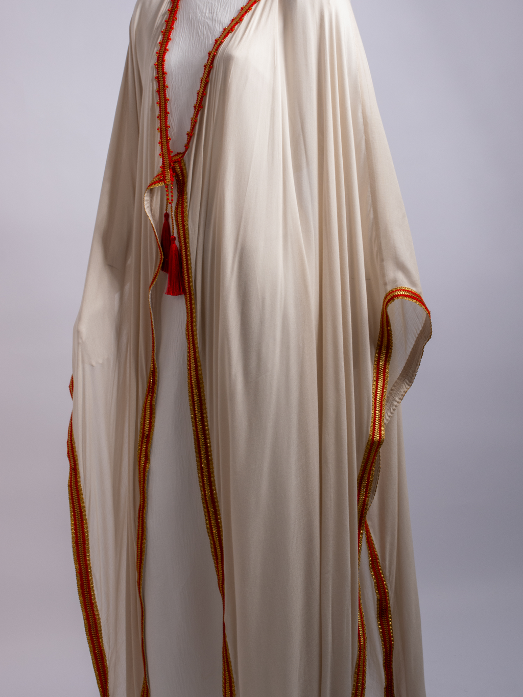 100% Egyptian Bamboo Long bisht with Embroidery