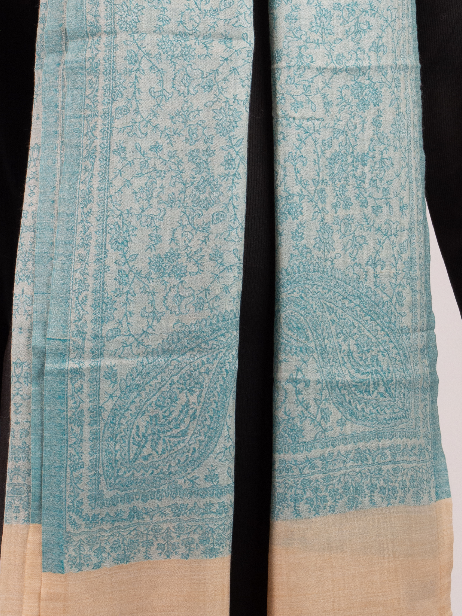 Lagoon Beach Woven Pashmina Wool Scarf