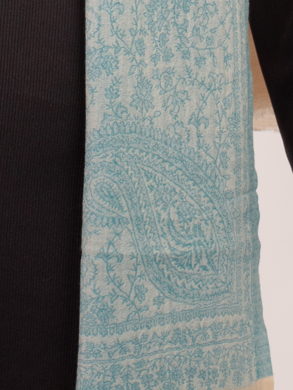 Lagoon Beach Woven Pashmina Wool Scarf