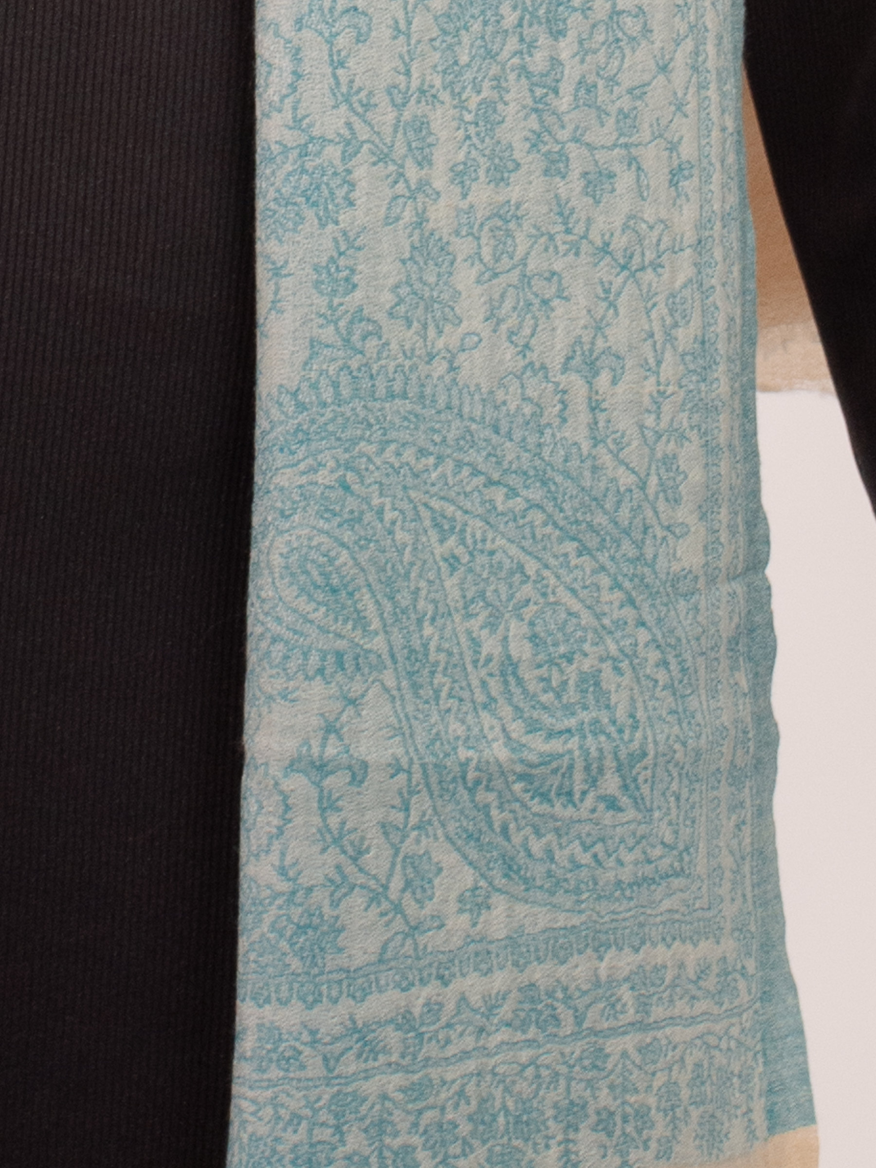 Lagoon Beach Woven Pashmina Wool Scarf