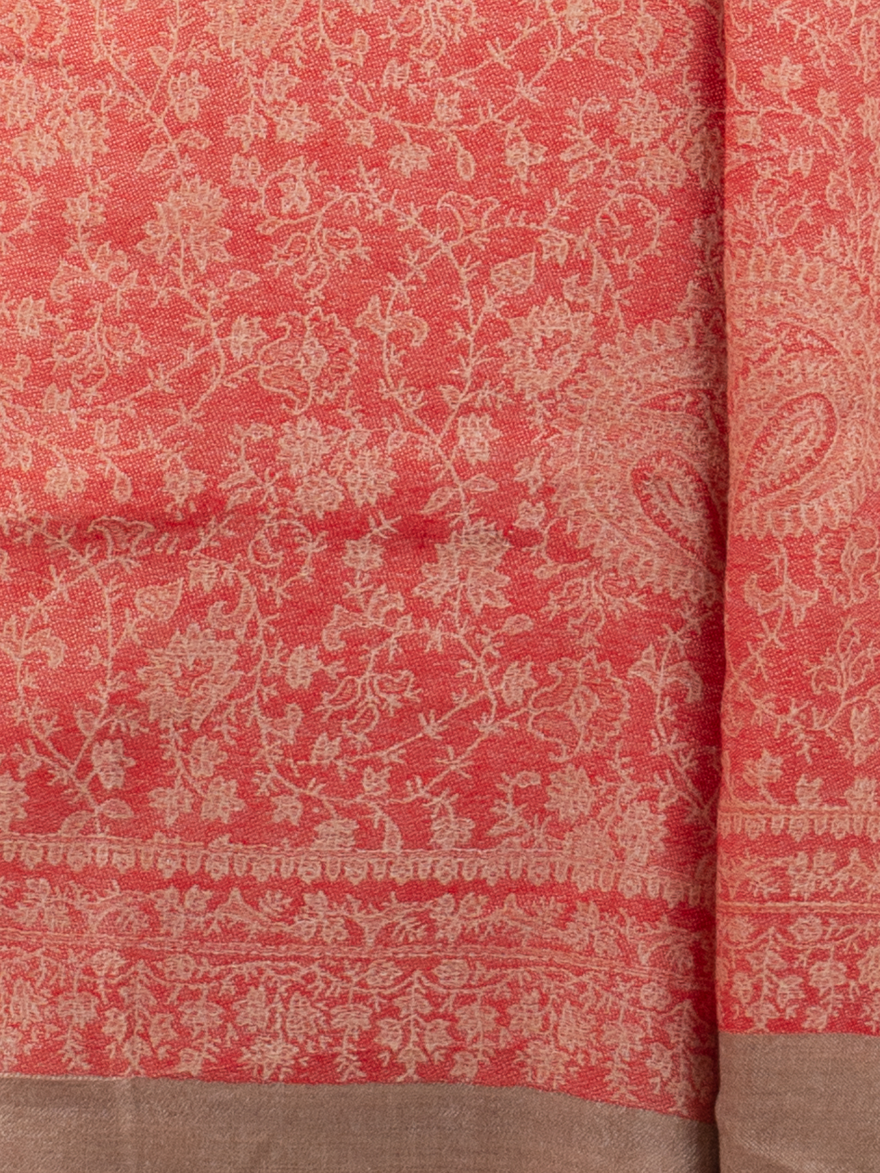 Coral Dunes Woven Pashmina Wool Scarf