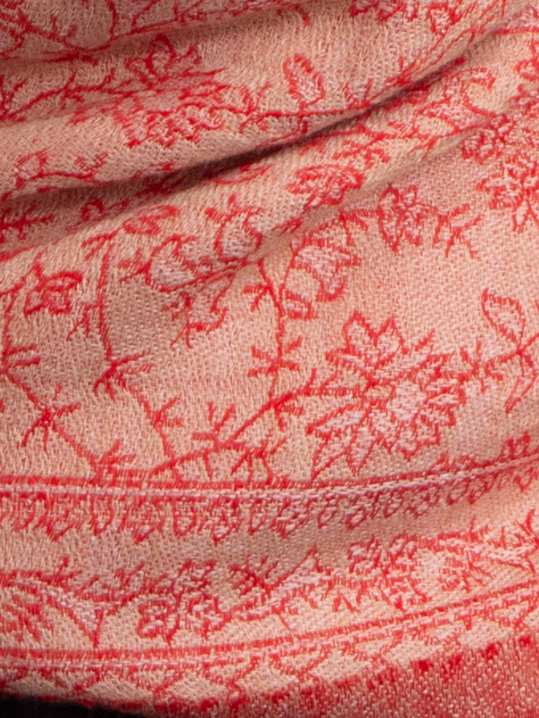 Coral Dunes Woven Pashmina Wool Scarf