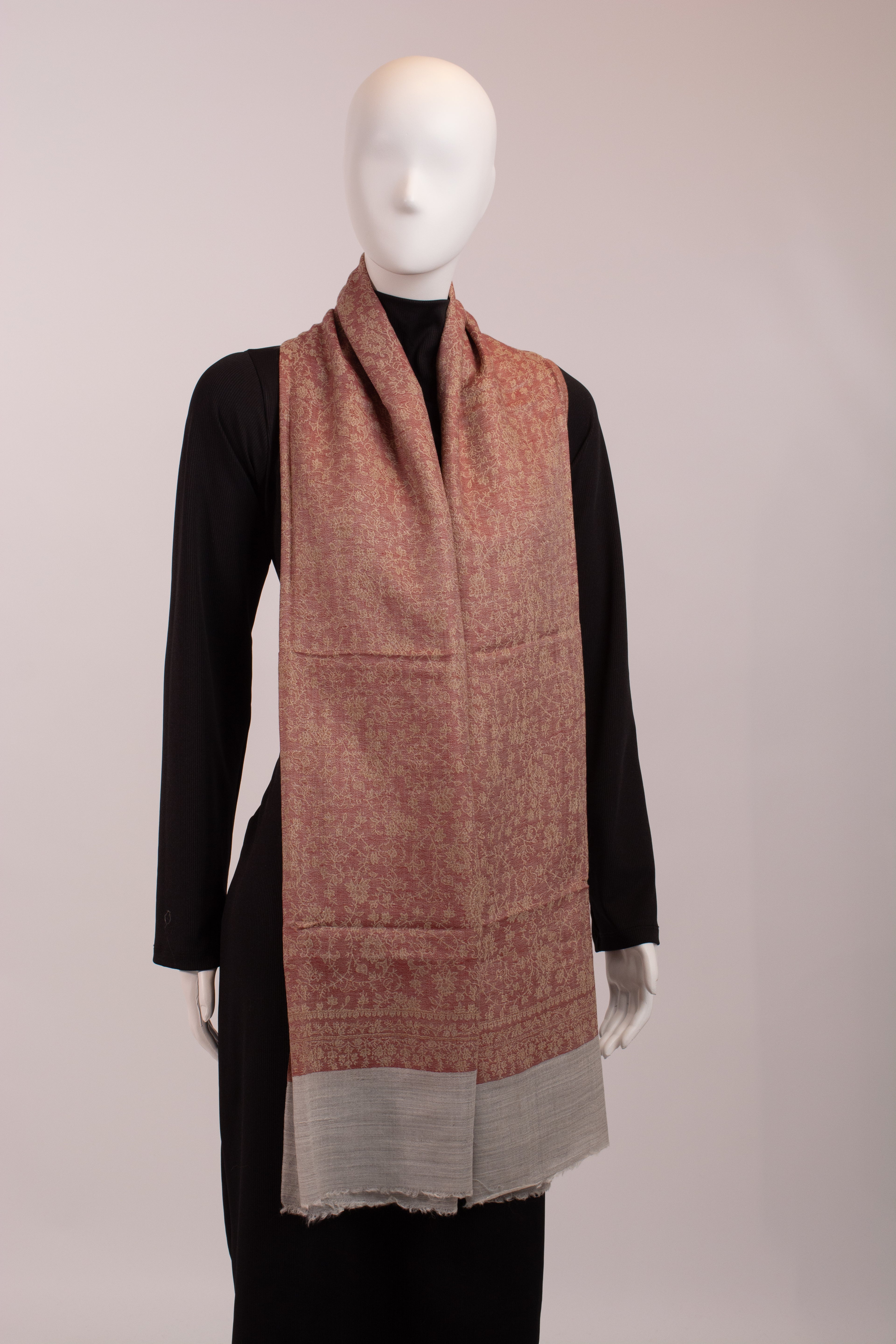 Bronze Woven Pashmina Wool scarf
