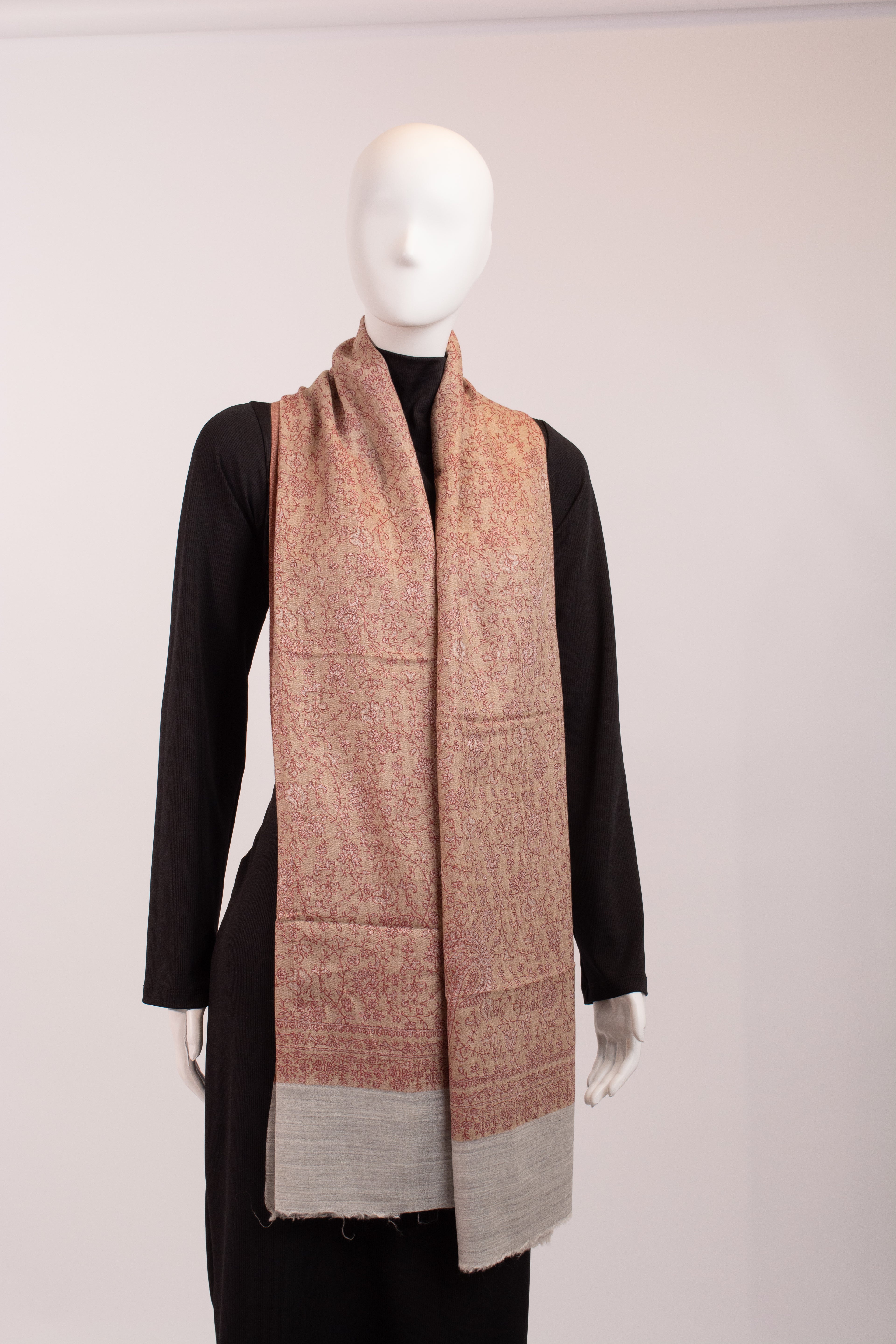 Bronze Woven Pashmina Wool scarf